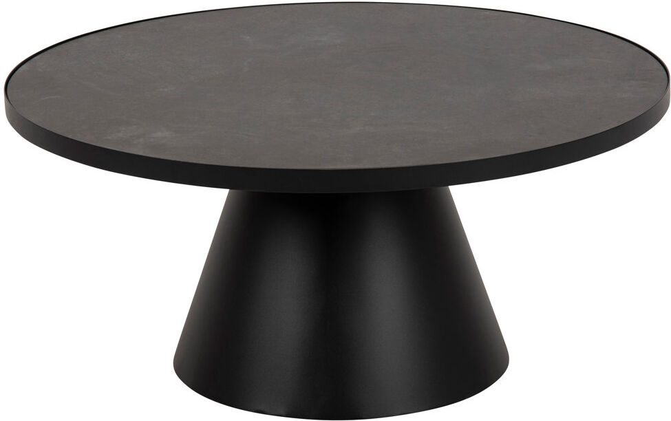 Latitude Run Balliet Coffee Table Black Top/Black Base 40 H x 85.70 W x 85.70 D cm