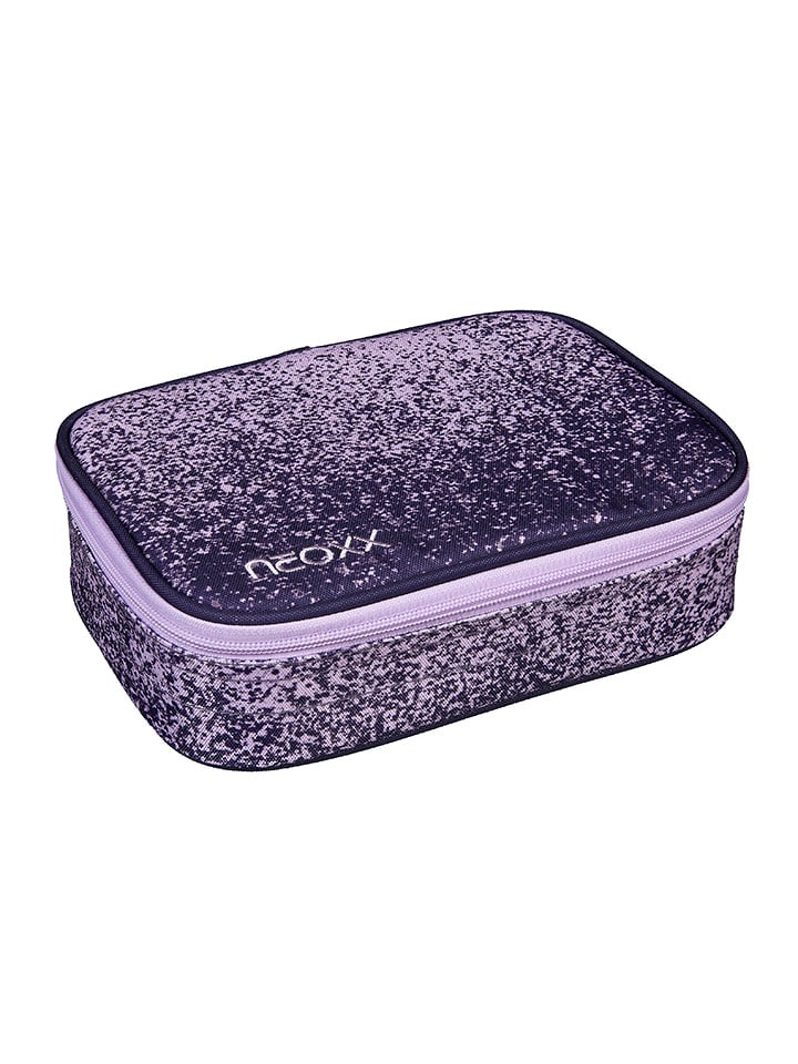 neoxx Schlamperetui "Dunk XXL" in Schwarz/ Lila - (L)23,5 x (B)17 x (H)6,5 cm - onesize