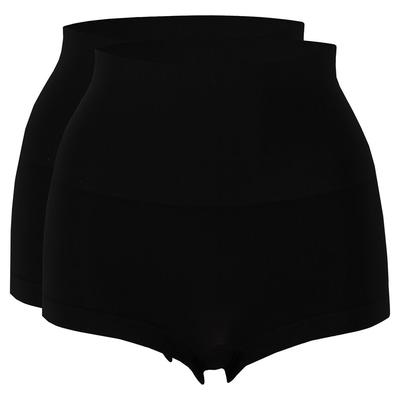 Shapingslip SARLINI, Damen, Gr. S, 2 Stk., schwarz, Obermaterial: 54% Polyamid, 46% Elasthan, unifarben, eng, Unterhosen, Nahtose, figurformende Shorts