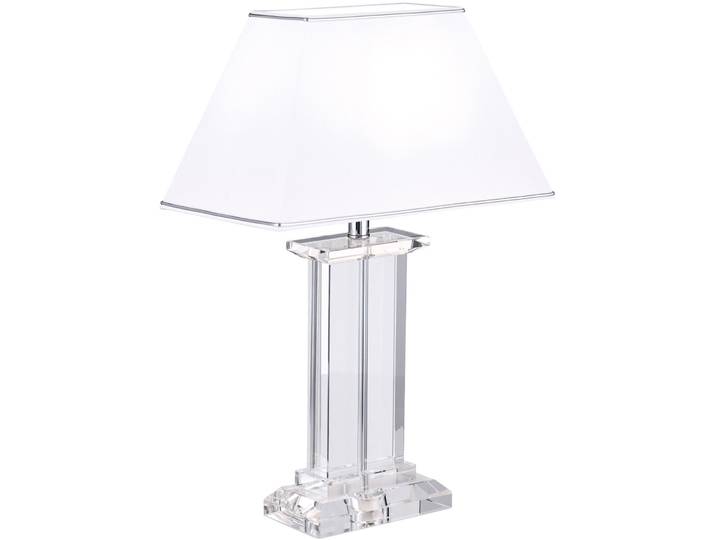 Briamond Tischlampe Veronique chrom K9 Kristall/Stoff H 55 cm