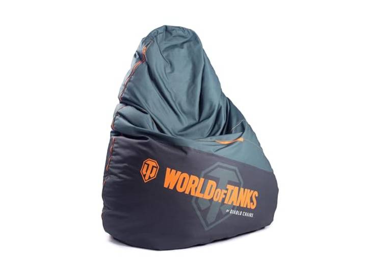 Diablo Gaming Sitzsack Wolrd of Tanks XXL Sitzsack mit Füllung Gaming Sessel Kindersitzsack Beanbag EPS Perlen Polyester 110 cm x 100 cm