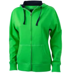 Damen Lifestyle Kapuzen-Sweatjacke "JN962" - S - green