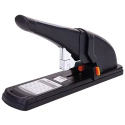 DELI Blockhefter 23/6 24/8 23/10 23/13 80 Blatt 35 x 10.2 x 14.5 cm schwarz