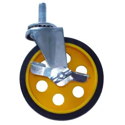 RockNRoller RCSTR5X125 - Castor Räder (Paar) (für R2, R10), mit Bremse