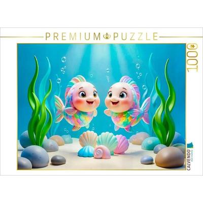 CALVENDO Puzzle Fische | 1000 Teile Lege-Größe 64x48cm Foto-Puzzle für glückliche Stunden