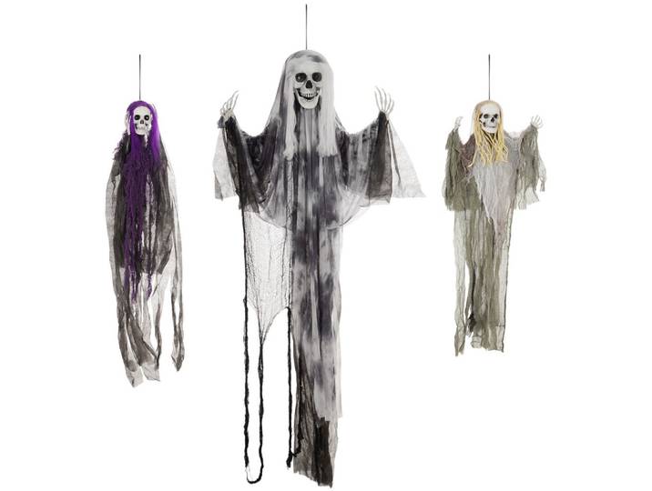 HALLOWEEN DECORATIONS 90/110/200cm Hängendes Skelett mit verstellbare Arme