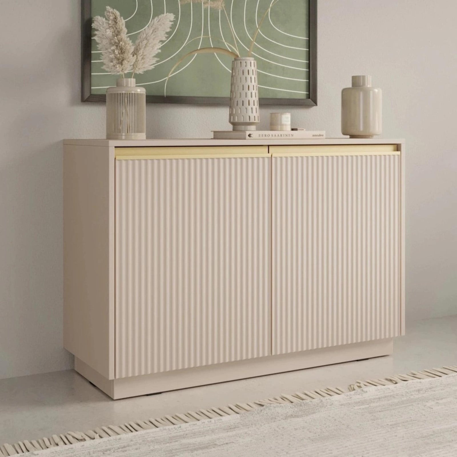 Ravio Commode met soft-close lades, Cashmere, Breedte: 104 cm
