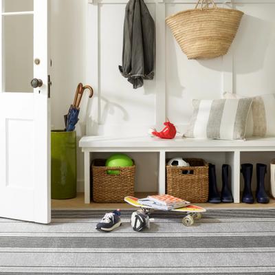 Annie Selke Dash & Albert Gunner Stripe Machine Washable Rug
