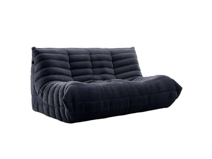 GAOCUNBING Kaminsessel, Vollkompression aus Schwamm, Loungesessel aus weichem Wildleder, Couch ohne Knochen, Lazy Floor Sofa Couch, Sitzsacksofa für Wohnzimmer und Schlafzimmer D,Three People