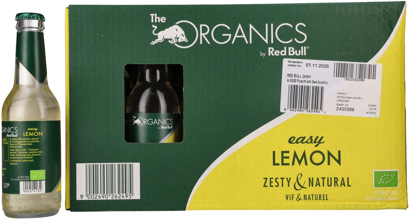 Red Bull Organics by Red Bull Easy LEMON 24x0,25l