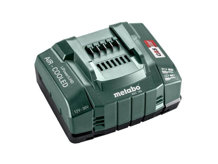 Akku-Ladestation METABO Metabo Ladegerät ASC 145 13485 V , schwarz, Ladegeräte, Akku-Ladestation