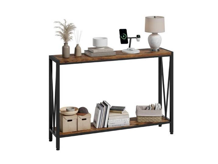 LuxusKollektion Konsolentisch Konsolentisch Holz mit Stauraum (1-St)