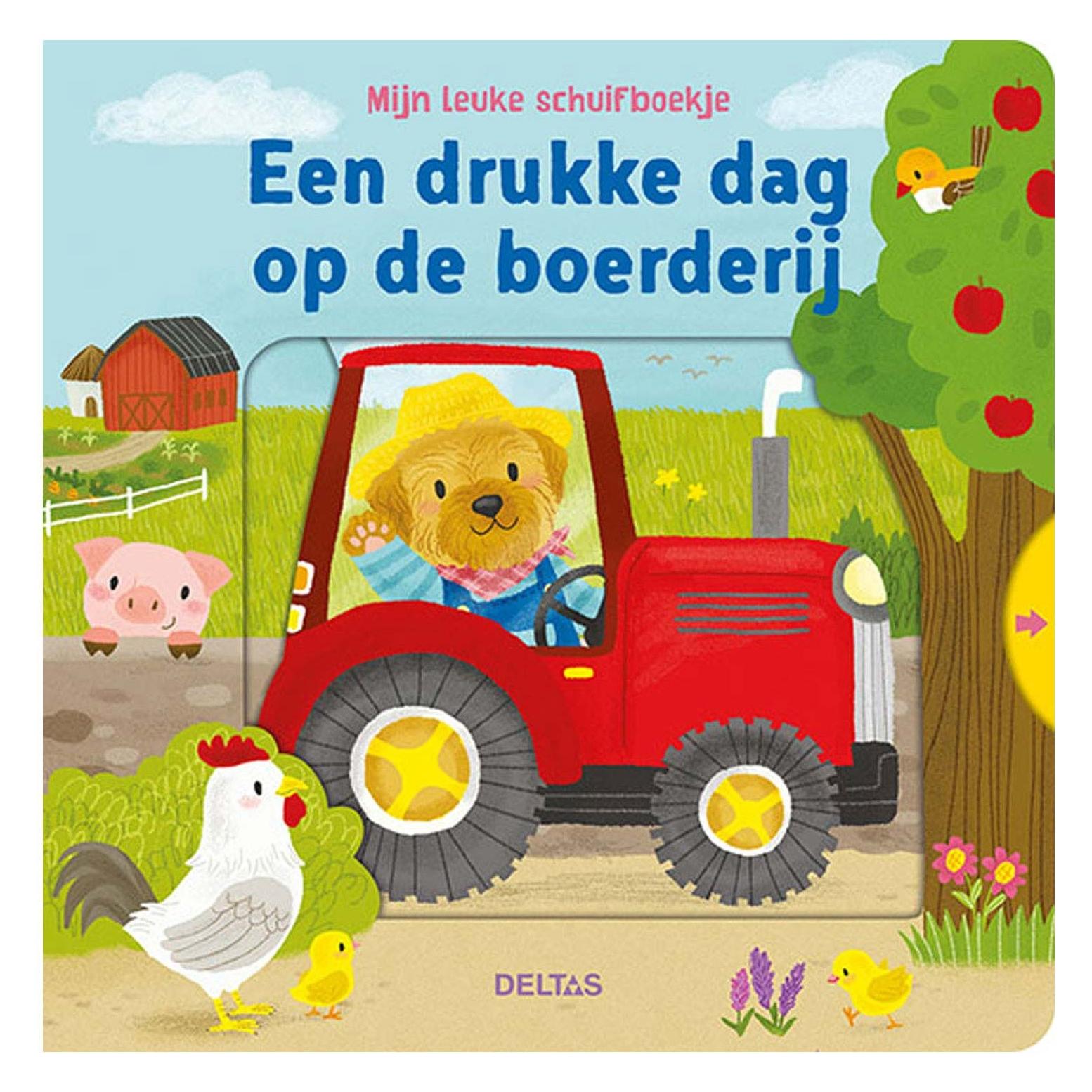 Deltas Mein lustiges Schiebebuch - Ein ereignisreicher Tag auf dem Bauernhof (Niederländisch) (77203210)
