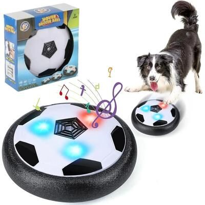 Inspired Living UFO Hover Ball Interactive Dog Toy With LED Lights & Music For Indoor Play UFO Hover Ball Interactive Dog Toy With LED Lights & Music For Indoor Play