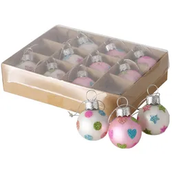 Boltze Home, Christbaumschmuck, Weihnachtskugel Holy, 12 tlg.