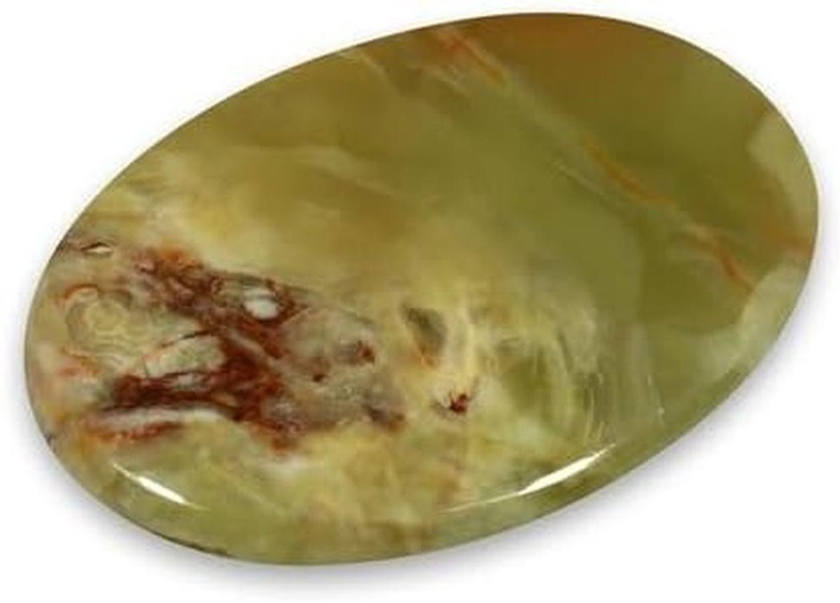Groene Onyx Palmsteen voor Rust en Kracht - Natuurlijke Edelsteen