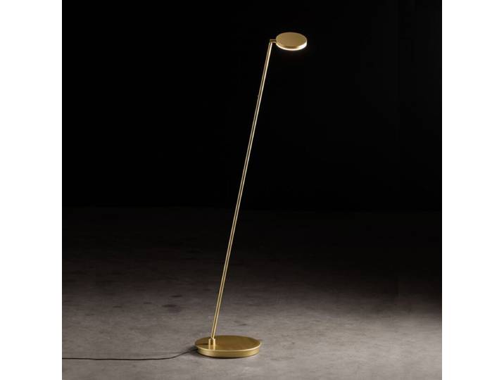 Holtkötter Stehleuchte Plano S, Leselampe, helle LED, Tastdimme