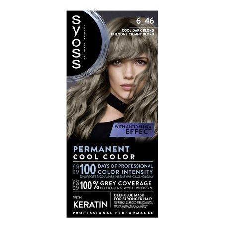 Syoss Permanent Cool Color farba do włosów 6-46 Chłodny Ceimny Blond (6 46 Chłodny Ciemny Blond, 6-46 Chłodny Ciemny Blond, 6-46 Cool Dark Blonde) (54955765)