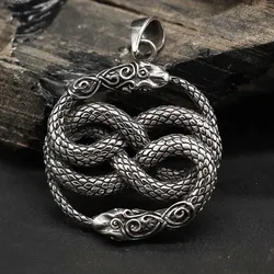Drachensilber Auryn Schmuck Schlangen Silber Anhänger groß 925 Silber - Silber