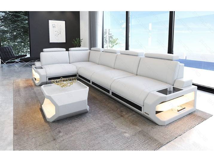 Leder-Ecksofa Siena L Lang Komfort & Stil