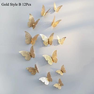 Uplift Picks 3D Mirror Butterfly Wall Stickers Elegant DIY Wall Decor For Living Room And Events 12