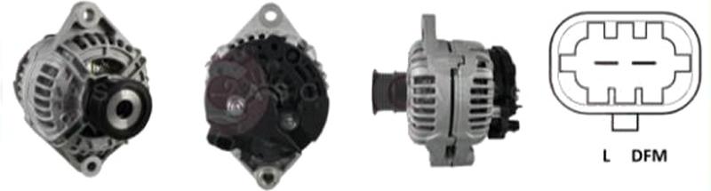 CASCO CAL10334AS Lichtmaschine Generator LiMa 120A 12V für OPEL ZAFIRA B (A05) Astra H Caravan (A04) Astra H Schrägheck (A04) Astra H GTC (A04)
