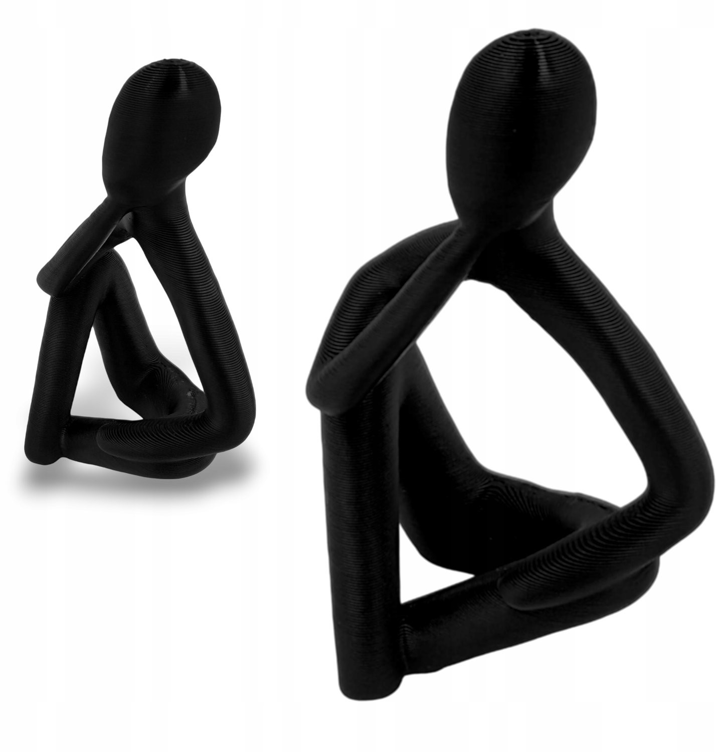 Merloze Denker Figuur - XL Woonkamer Decoratie - 15 cm