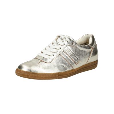 Sneaker PAUL GREEN "Paul Green Sneaker Leder", Damen, Gr. 38,5, grau (platin), Leder, Schuhe Sneaker