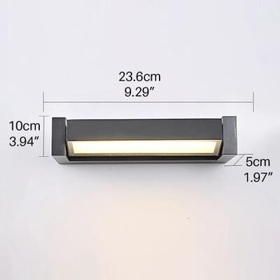Uplifted Goods Weatherproof LED Outdoor Wall Lamp For Porch And Patio Lighting a 12watts warm Light