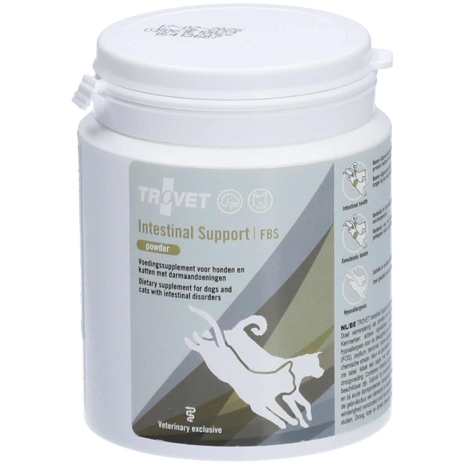 Trovet Intestinal Support FBS Hond en Kat 150 g Pulver