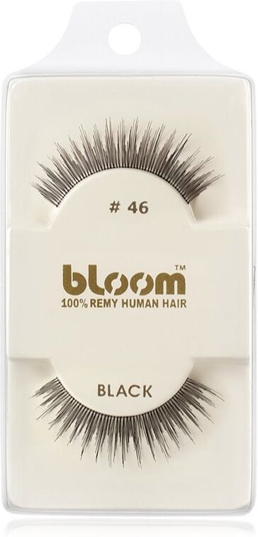 Bloom Natural faux-cils de vrais cheveux No. 46 (Black) 1 cm