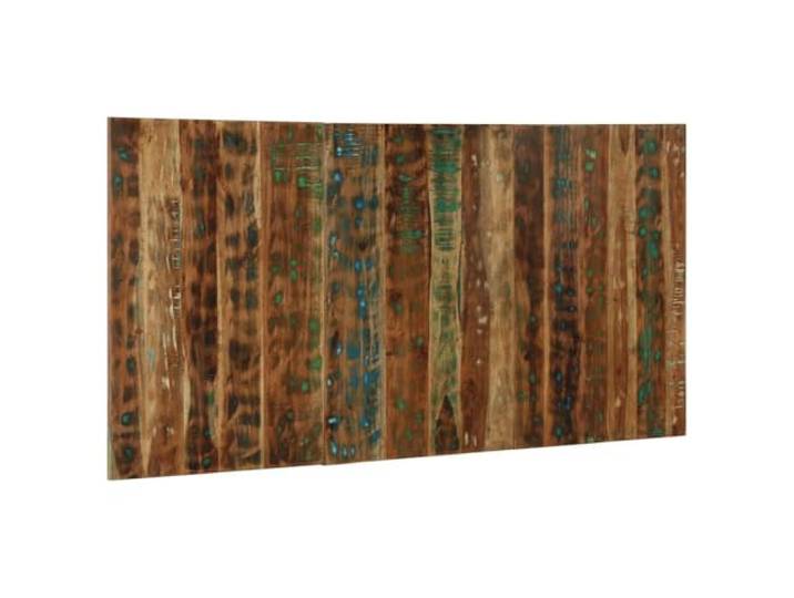 KTHLBRH Mehrfarbiges Kopfteil 160 cm aus massivem Altholz Recyceltes Holz, Industriestil, Wandmontage, Rückenstütze, einzigartiges Design