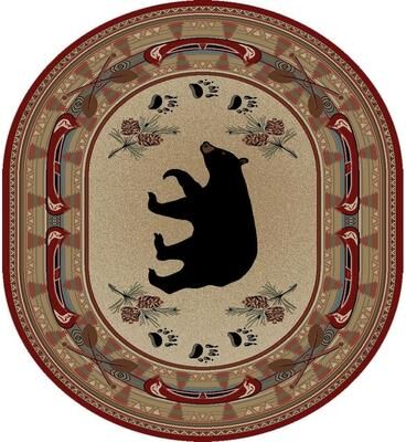 Mayberry Rug American Destination Woodlands Bear Lodge Area Rug