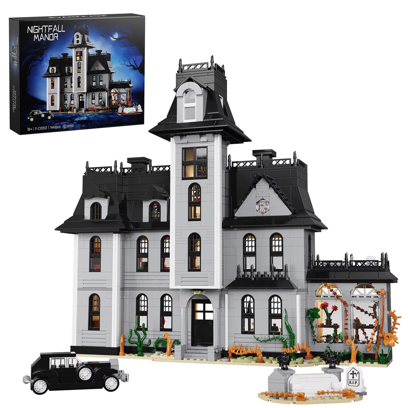 Nightfall Manor - Klemmbaustein-Set F-C10512 - Gotische Architektur - Kunststoff - Ab 14 Jahren - Halloween-Geschenk