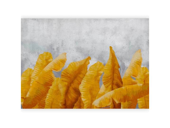 Fototapete Banana Leaves Hellgrau/Sahara ca. 450x315cm