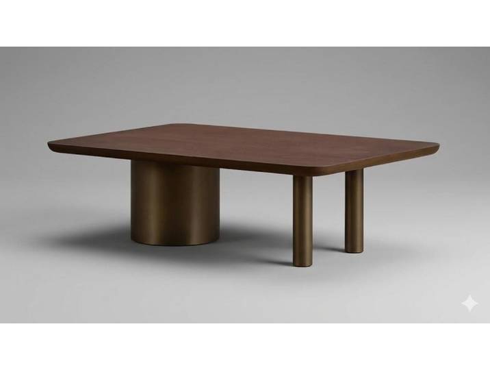JVmoebel Couchtisch Moderner Couchtisch Designer Wohnzimmertisch Holz Metall (1-St)