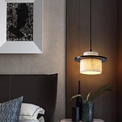 nordische moderne Wandleuchte aus Alabastermarmor, minimalistische Eleganz