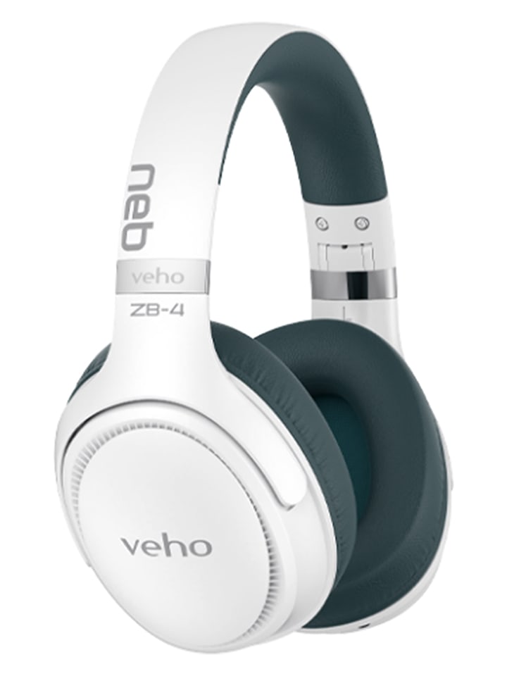 Veho Bluetooth-Over-Ear-Kopfhörer ''ZB-4 NEB'' in Weiß - onesize
