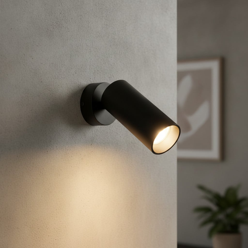Lyora Wandspot Dexter rond zwart