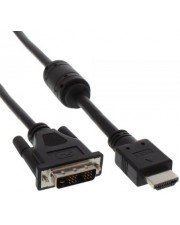 InLine HDMI-DVI Adapterkabel 19pol Stecker auf 18+1 mit Ferrit 1m m DVI HDMI 19-polig (17661)