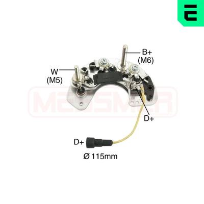 ERA Gleichrichter, Generator Gentor 215502 für Ford