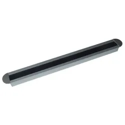 Möbel-Kabeldurchlass,eckig, mit Bürstendichtung, EXIT NCT, B45xL450mm eloxiert
