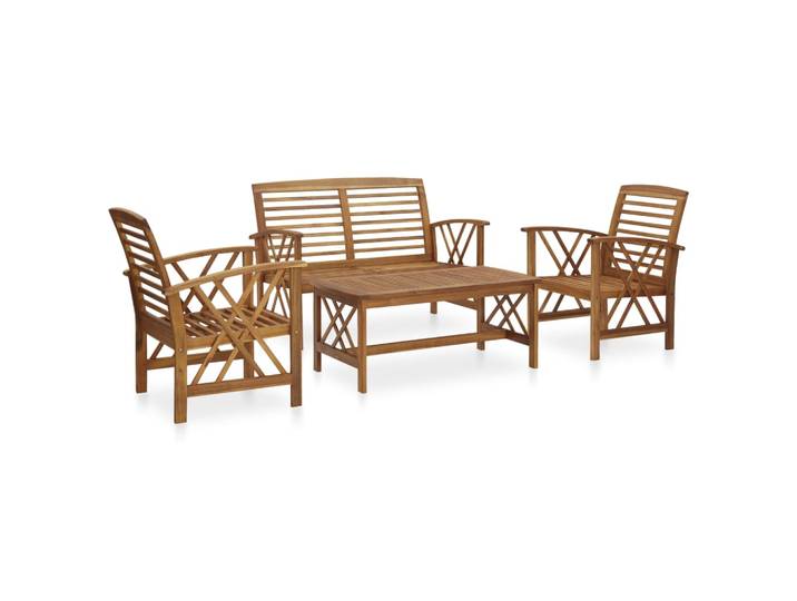 vidaXL 4-tlg. Garten-Lounge-Set Massivholz Akazie