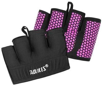 Useful Little Things Half Finger Gym Fitness & Weightlifting Workout Gloves rose m
