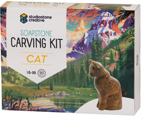 Speckstein-Set "Katze"