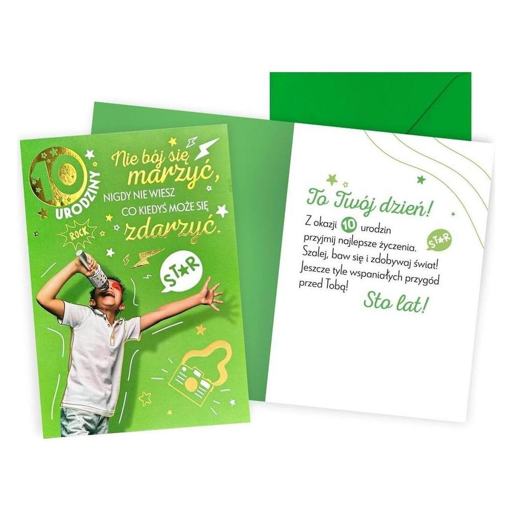 Kukartka Geburtstagskarte 10. Junge (47597435)