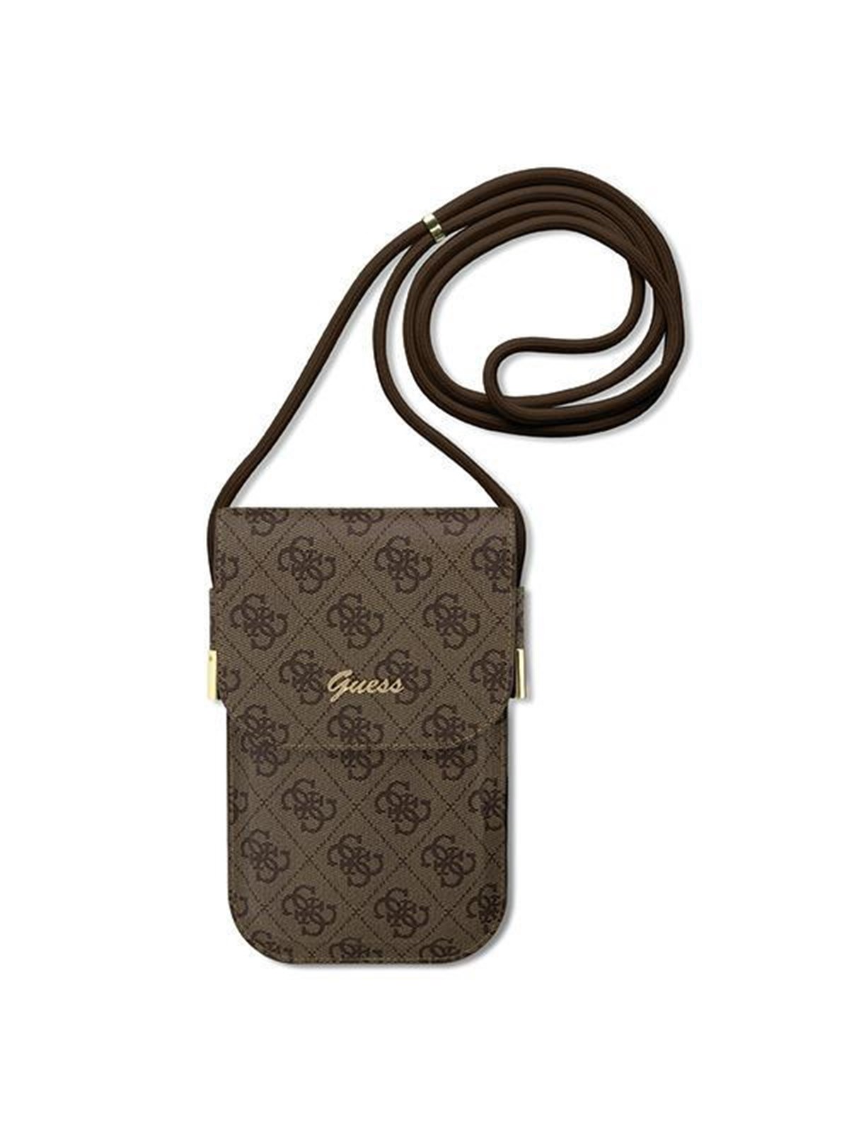 GUESS 4G Metal Script Logo handbag - brown