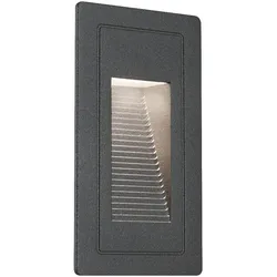 Paulmann LED Außenwand-Einbauleuchte HIGH, 10.5 x 6cm, IP44, 230V, 2W 3000K, Aluminium PAUL-94382