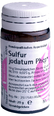 PHÖNIX LABORATORIUM GmbH SULFUR JODATUM PHCP Globuli 20 g 00359899