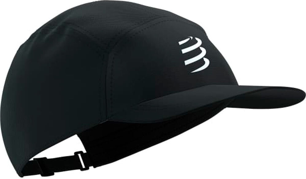 Compressport 5 panel light gorra running Negro (UNICA)